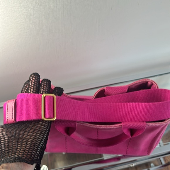 Pink Prada Canapa, Small, With Removable Strap and COA - Picture 9 of 14